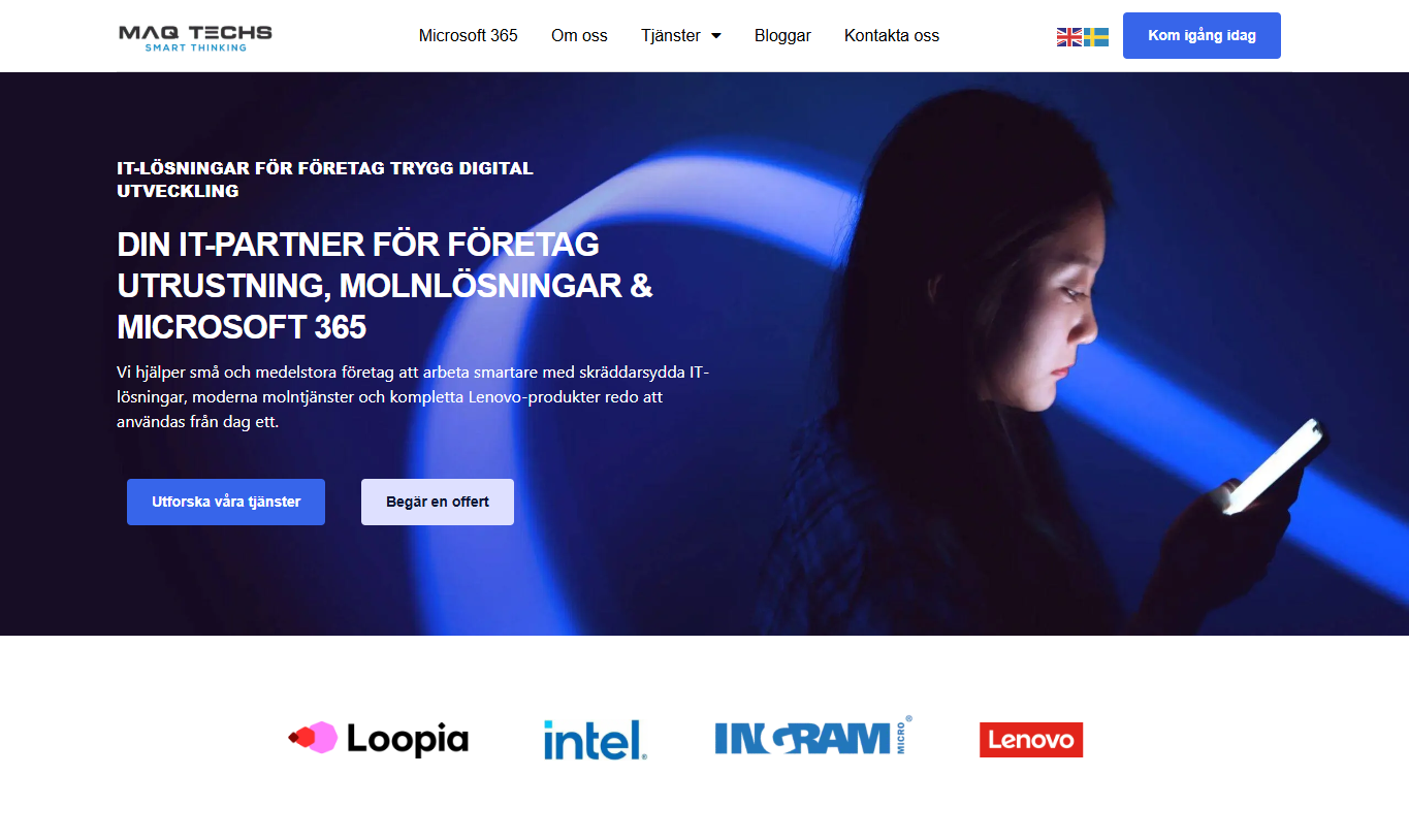 MAQTechs Web Development project featuring modern design, responsive layout, and clean user experience.