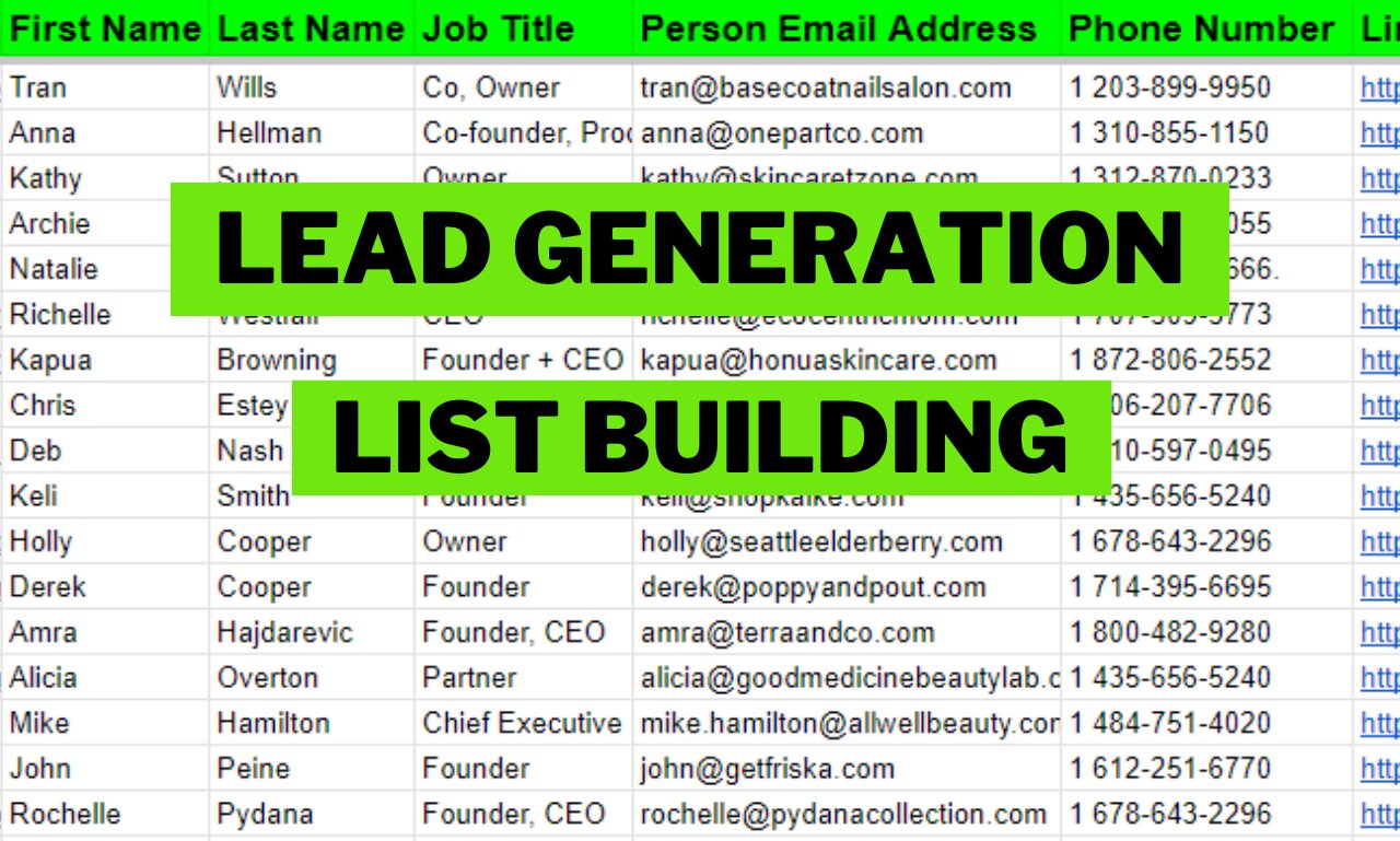 B2C List Development Expert