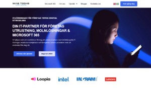 MAQTechs web development project showcasing responsive, fast, and user-friendly business website design by AbramSoft