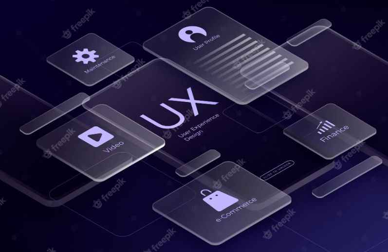 UI and UX design concept showing user interface design and user experience optimization